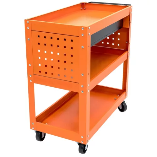 Dulap Atelier Mobil TC Technic cu 3 Rafturi, Sertar și Roți, 150kg
