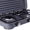 Aragaz Portabil cu 3 Arzătoare, 5.5 kW, pentru Camping