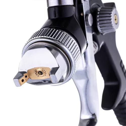 Pistol de Vopsit HVLP 1.4mm cu Rezervor 600ml Negru