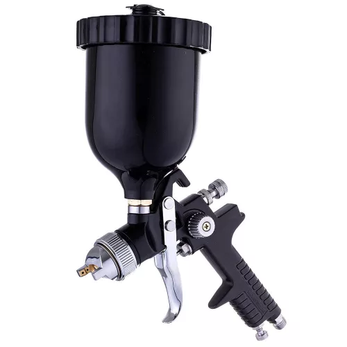 Pistol de Vopsit HVLP 1.4mm cu Rezervor 600ml Negru