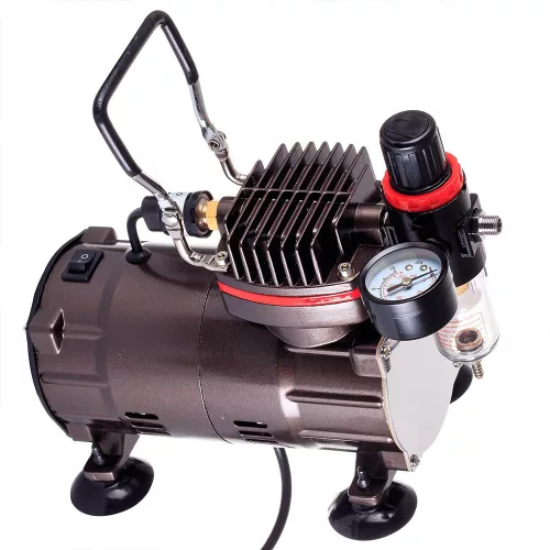 Compresor Aerografic TC Technic AS802, Fără Ulei, Silențios, 23l/min
