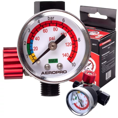 Regulator de presiune mini AEROPRO A613, filet G1/4, 0-10 bar