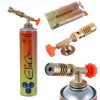 Set Torță cu Gaz EliCo RK-5003, Propan-Butan, 3.3 kW, cu 2 Cartușe