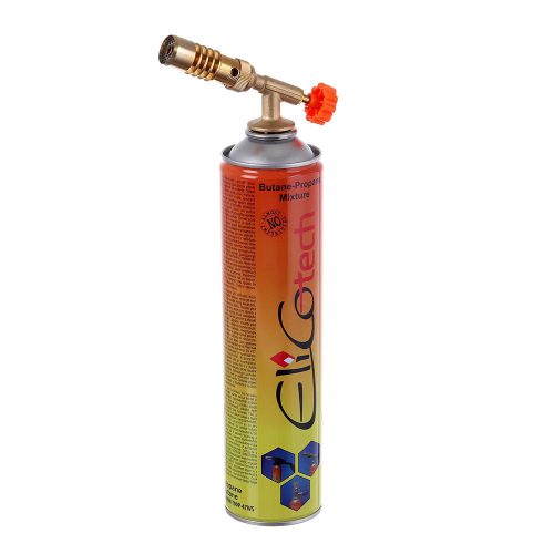 Set Torță cu Gaz EliCo RK-5003, Propan-Butan, 3.3 kW, cu 2 Cartușe