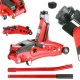 Cric Hidraulic Mare Roșu 2T - Înălțime de Ridicare 130-350 mm