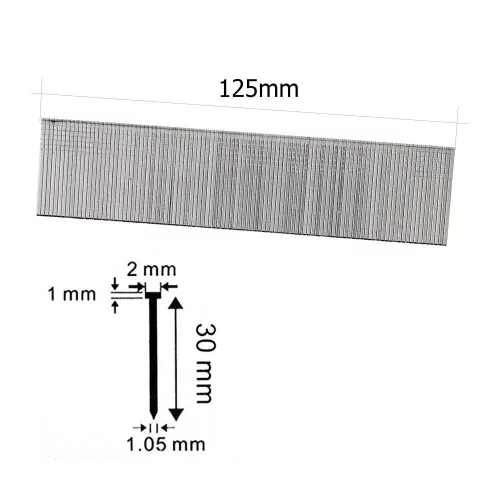 Cuie 30 mm pentru capsatoare MAKITA AF-505 și TECHNIC F-50, set 5000 buc