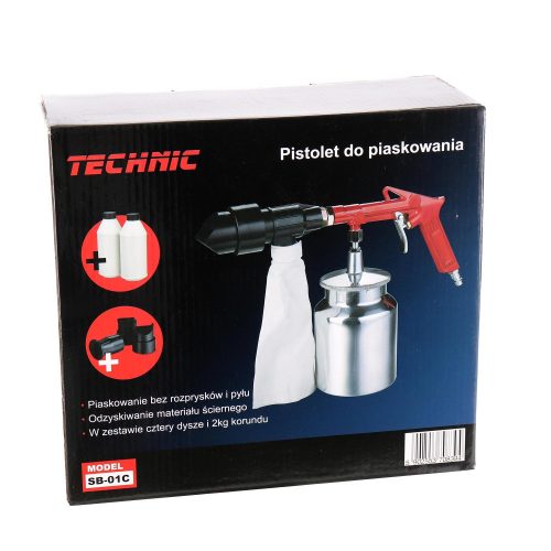 Pistol de Sablat Profesional cu Recuperare SB-01C + 2kg Corindon