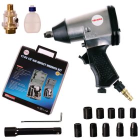   Set Cheie Impact Pneumatică 1/2", 340 Nm, 7000 RPM, cu Tubulare