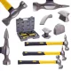 Set Ciocane și Nicovale Caroserie, 3 Ciocane, 4 Nicovale, 280 mm
