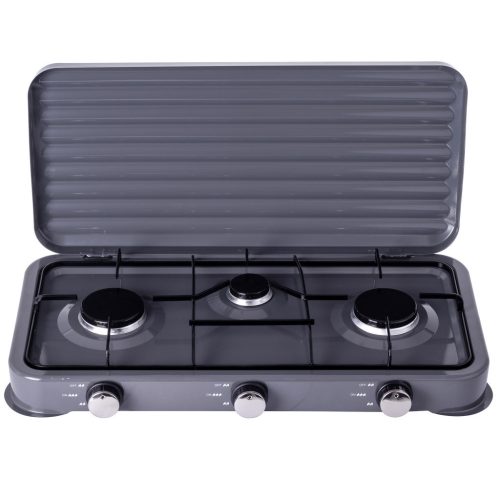 Aragaz Camping Portabil cu 3 Arzătoare 5.5 kW