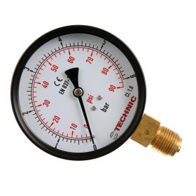  Manometru TC Technic 0-6 bar, Ø100mm, Conexiune Inferioară 1/2 inch