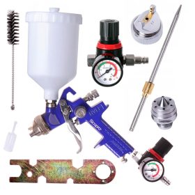   Pistol de Pulverizare HVLP Profesional TECHNIC 1.4mm + 1.7mm, cu Regulator