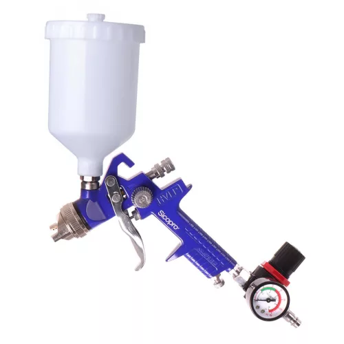 Pistol de Pulverizare HVLP Profesional TECHNIC 1.4mm + 1.7mm, cu Regulator
