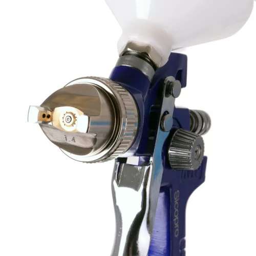 Pistol de Pulverizare HVLP Profesional TECHNIC 1.4mm + 1.7mm, cu Regulator