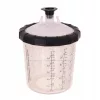Set Profesional Pahare Amestec Vopsea, 11 buc, 650ml, Filtru 190 Micron