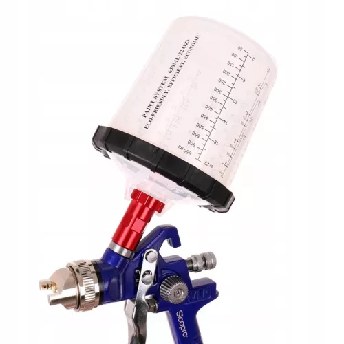 Set Profesional Pahare Amestec Vopsea, 11 buc, 650ml, Filtru 190 Micron