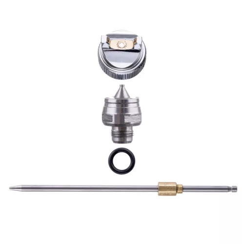 Set Pistol de Vopsit TC TECHNIC HVLP, 3 Duze (0.8, 1.4, 1.7 mm), Rezervoare 125/600ml