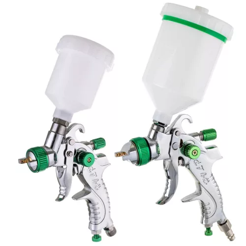 Set Pistoale de Pulverizare HVLP cu 3 Duze (0.8, 1.4, 1.7mm)