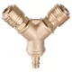 Distribuitor Aer Pneumatic din Alamă 1/2 inch cu 2 Ieșiri