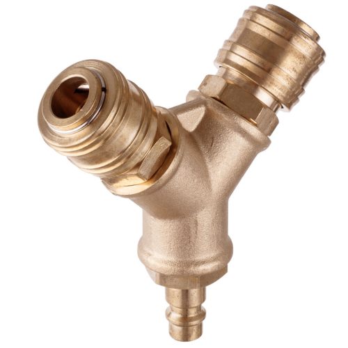 Distribuitor Aer Pneumatic din Alamă 1/2 inch cu 2 Ieșiri