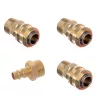 Distribuitor pneumatic aer aluminiu, 4 porturi, filet 1/2"