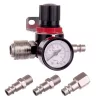 Regulator de presiune pneumatic AR2000 cu manometru și cuplaje rapide 1/4 inch