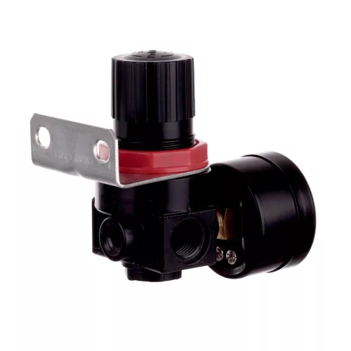 Regulator de presiune pneumatic AR2000 cu manometru și cuplaje rapide 1/4 inch