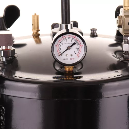 Pistol de Vopsit Sub Presiune 20L Inox cu Mixer și Duza 1.8mm