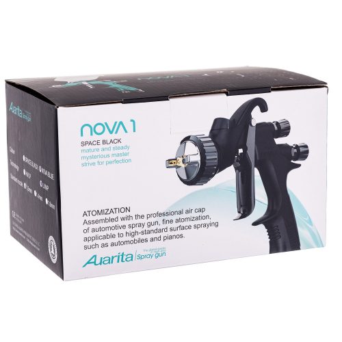 Pistol de Vopsit Profesional AUARITA NOVA 1 SLIP ROȘU 1,3mm Negru
