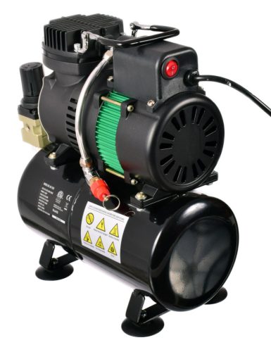 Compresor Aerograf AS-326 cu 2 Răcitoare, Rezervor 3L