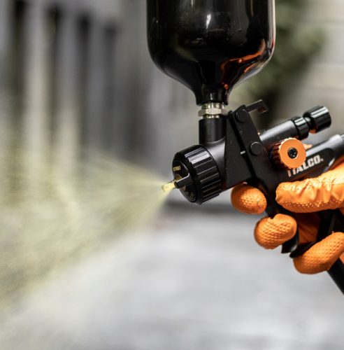 Pistol de vopsit profesional ITALCO FÉNY 2 HVLP 1.3mm Negru