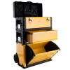 Ladă de Unelte pe Roți, Modulară cu 3 Secțiuni, Oțel și ABS