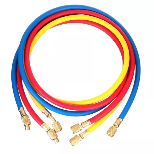 Set Manometre și Încărcare Freon R134a Auto/AC Staționar, Furtun 140cm