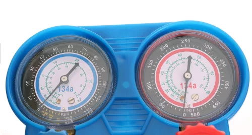 Set Manometre și Încărcare Freon R134a Auto/AC Staționar, Furtun 140cm