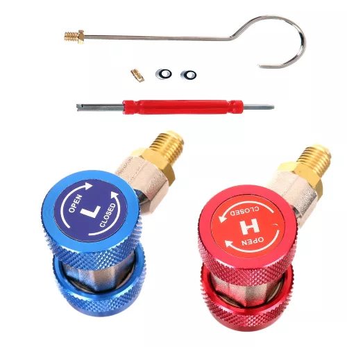 Set Manometre și Încărcare Freon R134a Auto/AC Staționar, Furtun 140cm