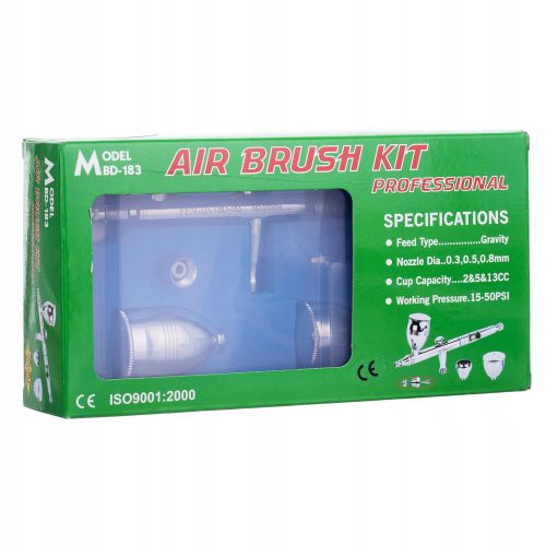 Aerosol Profesional FENGDA BD-183, duză 0,8mm, 3 rezervoare