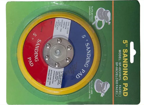 Disc de șlefuit pneumatic 125mm, prindere Velcro, filet 5/16"