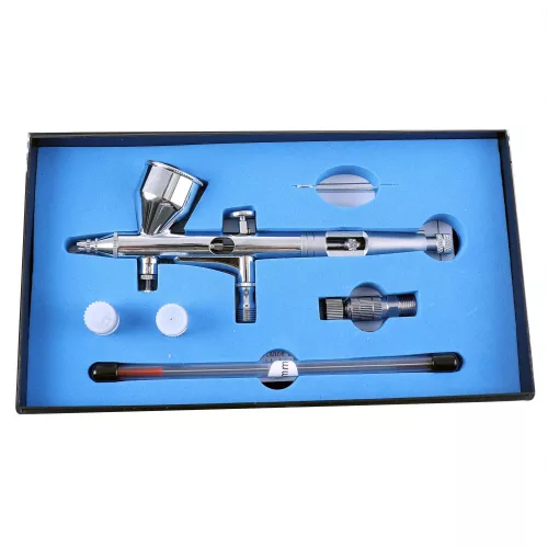 Aerograf de Precizie HS-80KT cu Duze Interșanjabile 0.2-0.5 mm