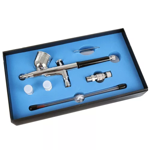 Aerograf HS-30KT cu 3 Duze Interșanjabile și Conector Rapid
