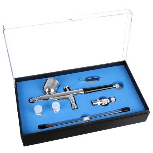 Aerograf HS-30KT cu 3 Duze Interșanjabile și Conector Rapid