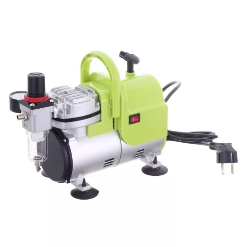Compresor Aerograf AS18-3 Fără Ulei, 1/6 CP, Duze 0.2-1.0mm