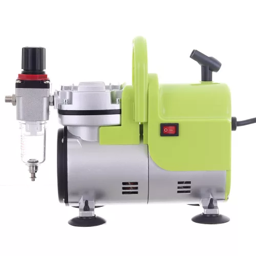 Compresor Aerograf AS18-3 Fără Ulei, 1/6 CP, Duze 0.2-1.0mm
