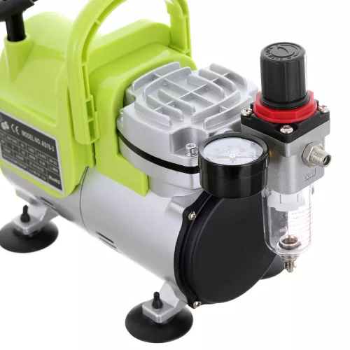 Compresor Aerograf AS18-3 Fără Ulei, 1/6 CP, Duze 0.2-1.0mm