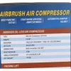 Compresor Aerograf AS18-3 Fără Ulei, 1/6 CP, Duze 0.2-1.0mm