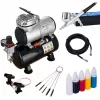 Set Profesional Compresor Aerograf FENGDA AS-186KP cu Rezervor 3L și Aerograf BD-130