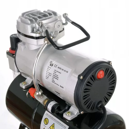 Set Profesional Compresor Aerograf FENGDA AS-186KP cu Rezervor 3L și Aerograf BD-130