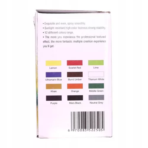 Set Acuarele Acrilice Spray, 24 Culori, 30 ml, Fengda Timbertech