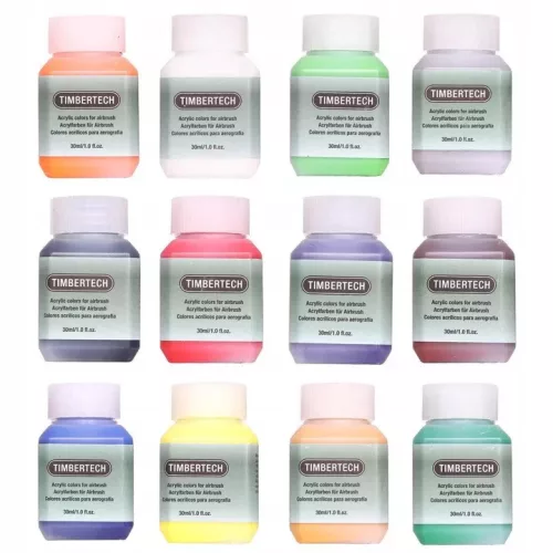 Set Acuarele Acrilice Spray, 24 Culori, 30 ml, Fengda Timbertech