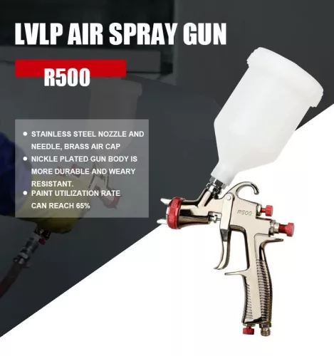 Pistol de Pulverizare LVLP AEROPRO R500, Duză 1.4mm, Rezervor 600ml