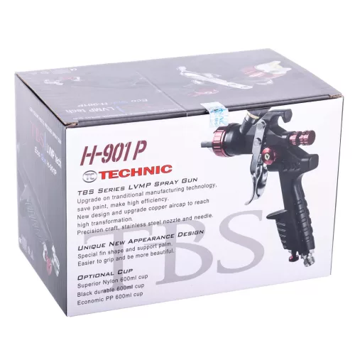 Pistol de vopsit HVLP H-901P, duză 1,4 mm, rezervor 600 ml
